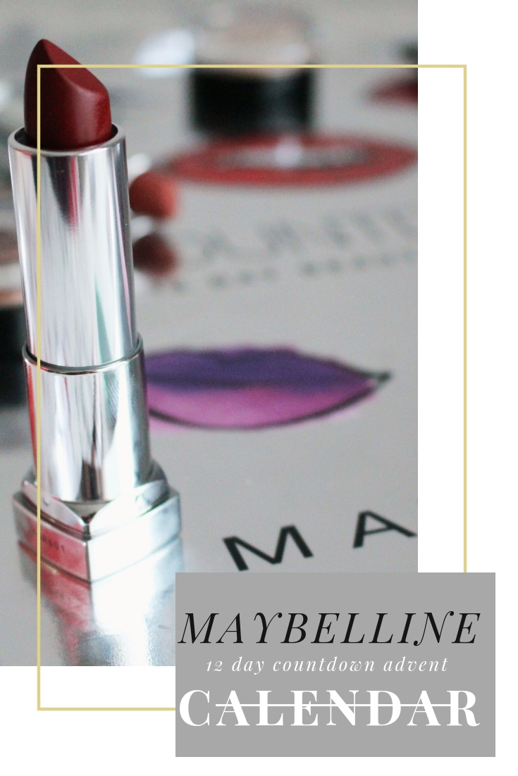 maybelline lipstick advent calendar