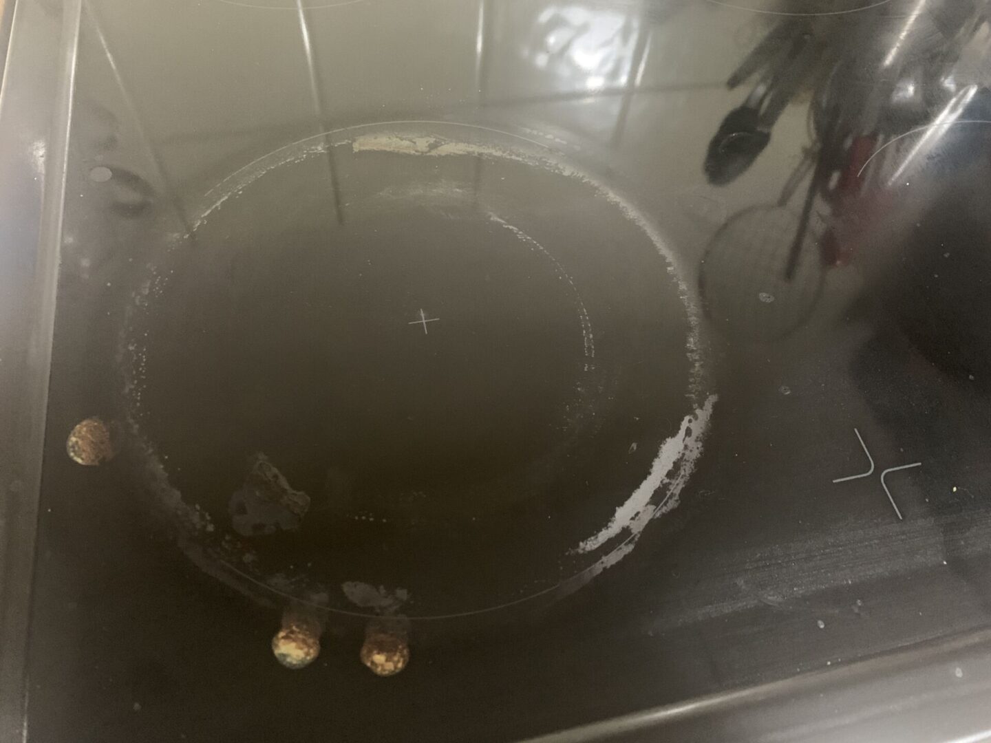 ceramic hob with burnt on stains
how to clean a ceramic hob
how to remove burnt on food on oven or hob
